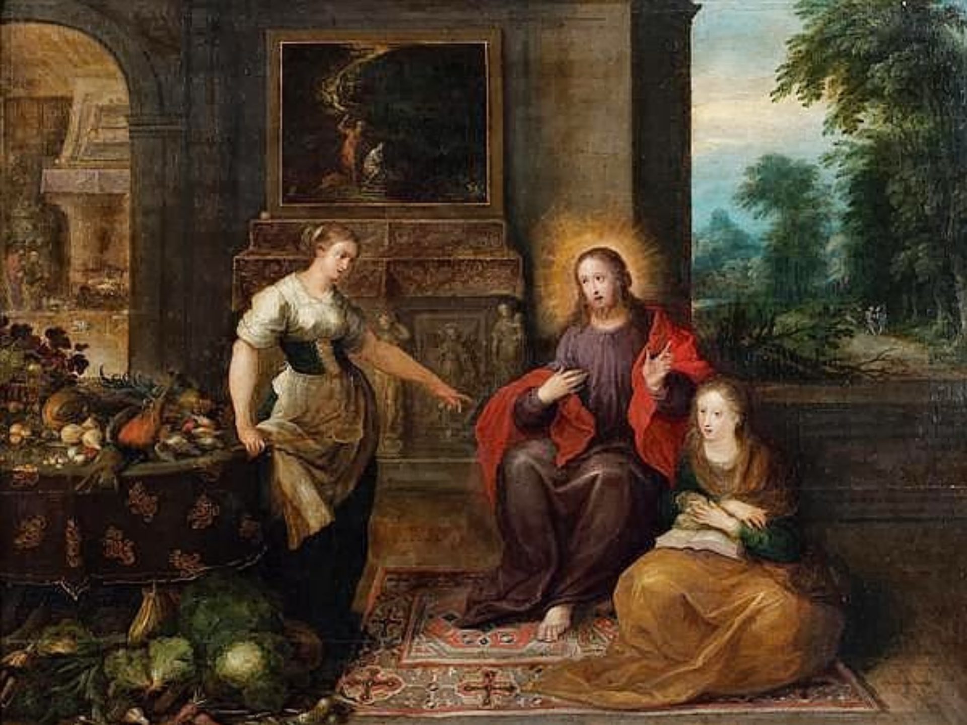 Mardi 4 Octobre 2022 Missionnaires De La Divine Volont luke-10-38-42-2019-christian-art-gospel-reading-art-reflection